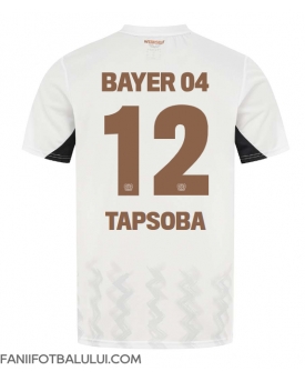 Bayer Leverkusen Edmond Tapsoba #12 Tricou Fotbal Replică 2024-25 Barbati Deplasare